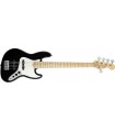 FENDER AM SPEC JAZZ BASS MN BLK W/GIG