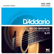 Струны для акустической гитары D'ADDARIO EJ11