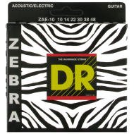 Струны для акустической гитары DR ZEBRA ZAE-10