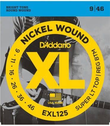 D'ADDARIO EXL125 XL SUPER TOP / REGULAR BOTTOM (09-46)