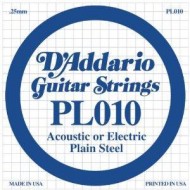 Струна для электрогитары D'ADDARIO PL010 PLAIN STEEL 010