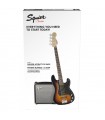 SQUIER by FENDER PJ BASS PACK BROWN SUNBURST