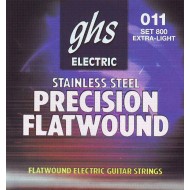 Струны для электрогитары GHS STRINGS 800 PRECISION FLATWOUND