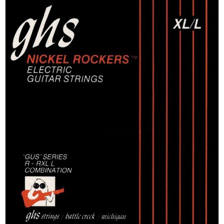 GHS STRINGS R+RXL/L NICKEL ROCKERS