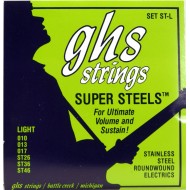 Струны для электрогитары GHS STRINGS ST-L SUPER STEEL
