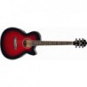IBANEZ AEG20E TRANSPARENT RED SUNBURST