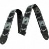 FENDER 2" MONOGRAMMED BLACK/LIGHT GREY/DARK GREY STRAP