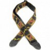 FENDER 2' MONOGRAMMED BLACK/YELLOW/BROWN STRAP