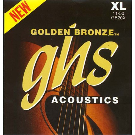 GHS STRINGS GB20X 11-50 GOLDEN BRONZE